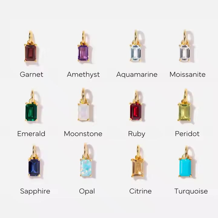BIRTHSTONE CHARM